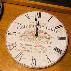 Coteaux de Loire 1956 wall clock